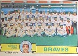 1979 Topps Baseball Cards      302     Atlanta Braves CL/Bobby Cox